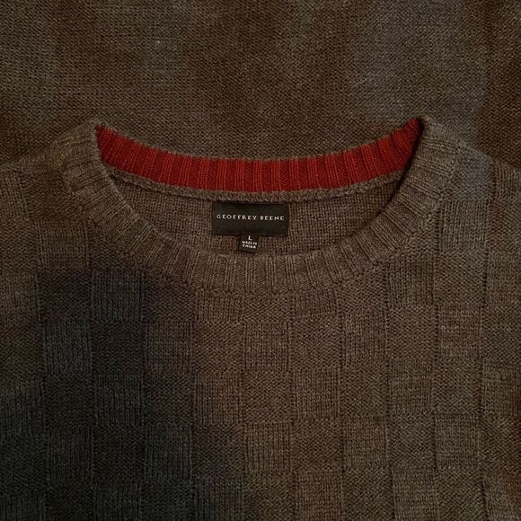 Geoffrey Beene Charcoal Sweater - L - Picture 4 of 8